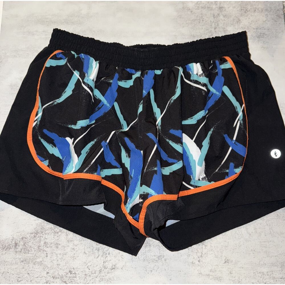 DONA JO Women’s Lined Running Shorts Size 3 L Multi Color Athletic Active